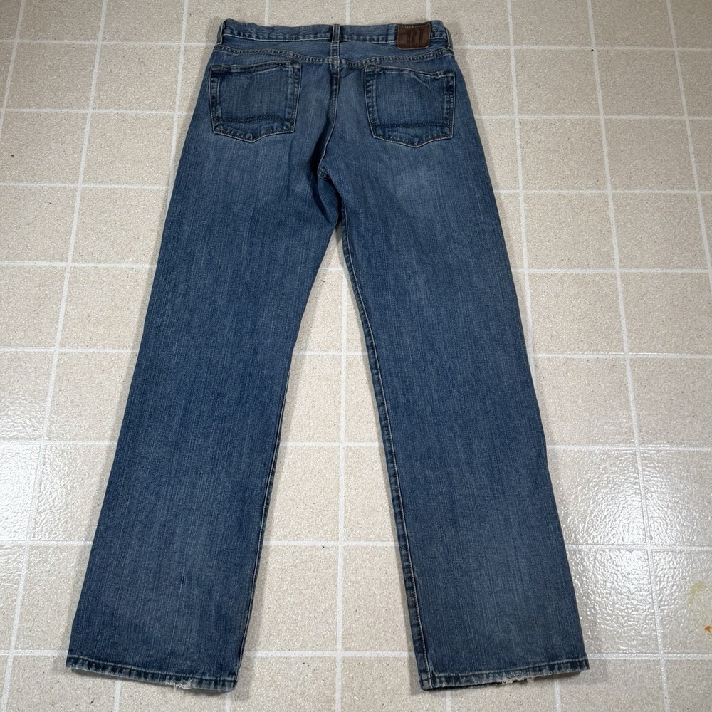 Vtg Y2K Polo Ralph Lauren THOMPSON Relaxed Fit Blue Denim Jeans 34x34 Wide Leg